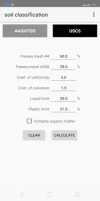 soil classification android App screenshot 0