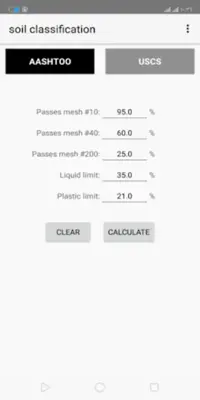 soil classification android App screenshot 1